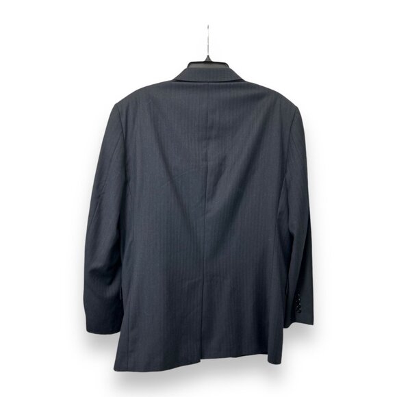 Jos. A. Bank Signature Collection Mens 2-Piece Suit 42R 100% Wool Navy Pinstripe - Picture 3 of 12